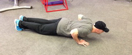 Pushup with One Arm Extended (aka Superman Pushup)