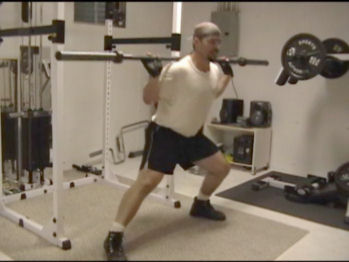 Barbell Side Lunges In Action