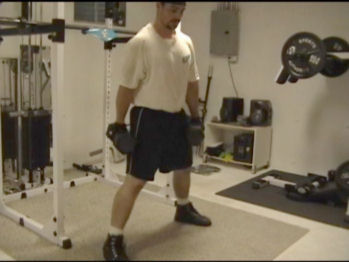 Dumbbell Side Lunges In Action