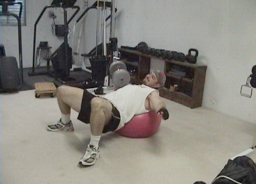 one-arm dumbbell bench press