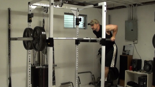 Two Barbell Rack Dips
