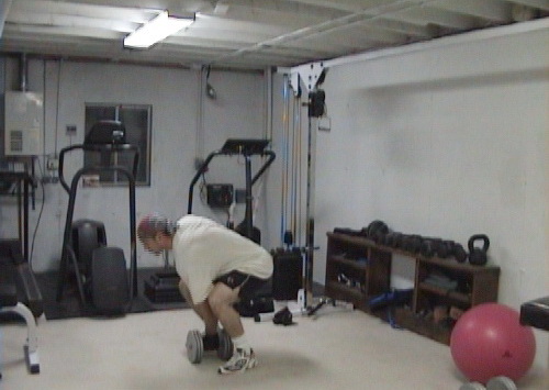 Dumbell Overhead Tricep Extension Negatives