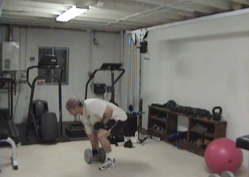 Dumbell Overhead Tricep Extension Negatives