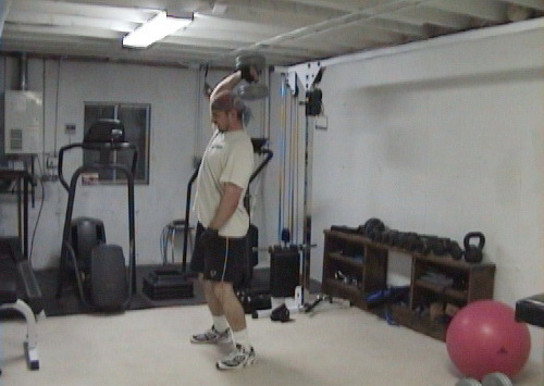 Dumbell Overhead Tricep Extension Negatives