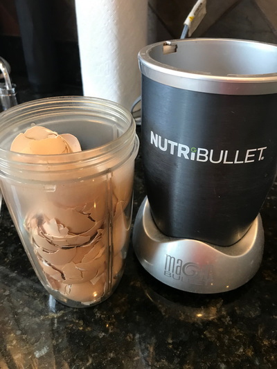 grind the egg shells