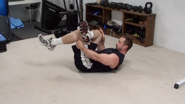 Lying Cross-Leg Glute Stretch