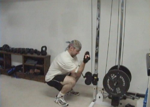 Cable Zercher Squats