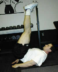 Lying Leg Raises - Thrust Up