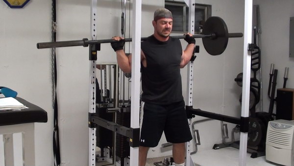 One Side Loaded Barbell Squats to Build Core Strength and Tighten Waist