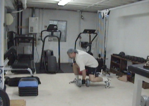 Split Squat One Arm Dumbell Snatch