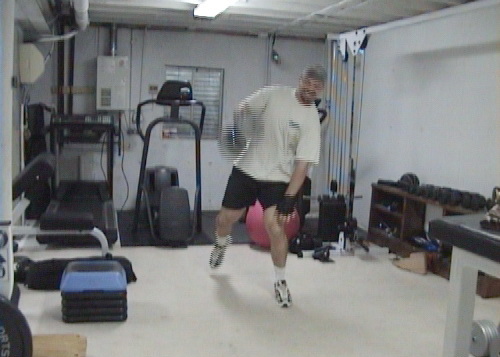 Split Squat One Arm Dumbell Snatch