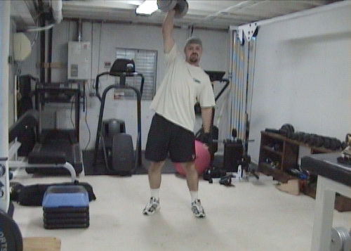 Split Squat One Arm Dumbell Snatch