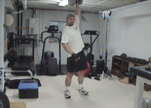 Split Squat One Arm Dumbell Snatch