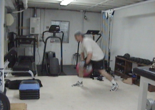 Split Squat One Arm Dumbell Snatch