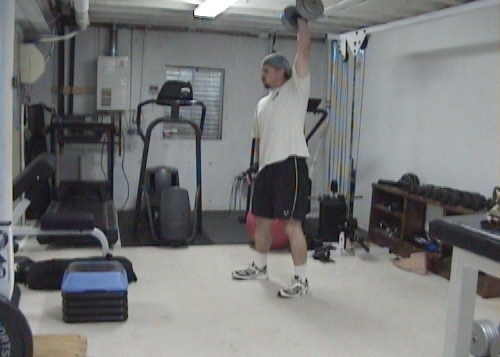 Split Squat One Arm Dumbell Snatch