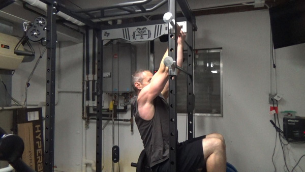 Nilsson Curl on Power Rack Safety Rails