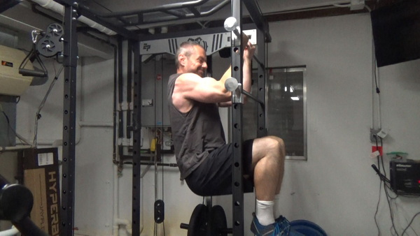 Nilsson Curl on Power Rack Safety Rails