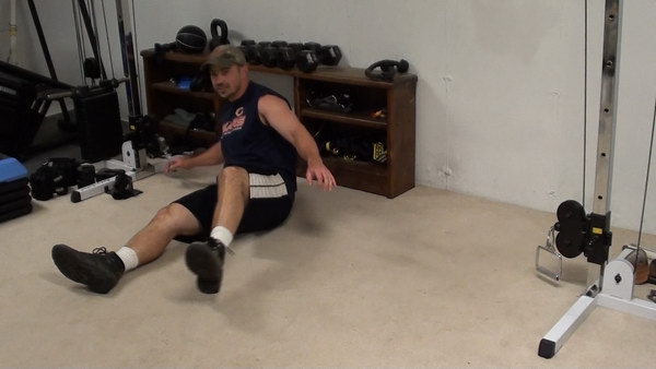 Cable flyes on the floor for better pecs