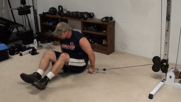 Getting into position for cable floor flyes