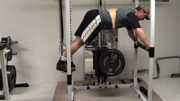 The Best Push Up Workout Ever...Dip Belt Weighted Push-Ups in the Power Rack