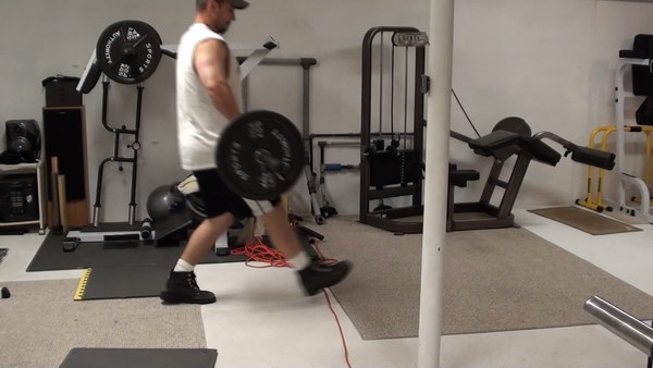 Get Better Legs and Killer Cardio Training With Bar-In-Front Walking Lunges