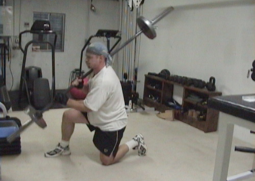 Shoulder Barbell Split Squats for training legs at home