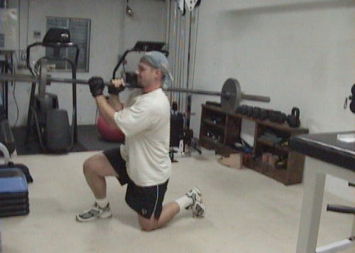 Shoulder Barbell Split Squats for training legs at home