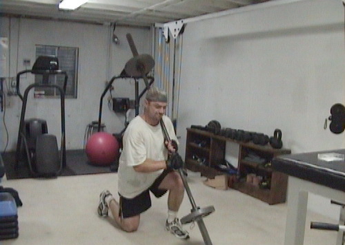 Shoulder Barbell Split Squats for training legs at home