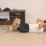 Anchoring Yourself For Lying Cable Tricep Extensions