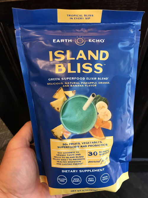 Island Bliss Greens tub and scoop