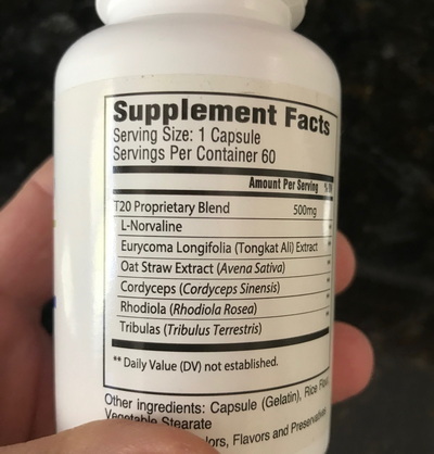 T20 Testosterone Booster Ingredients