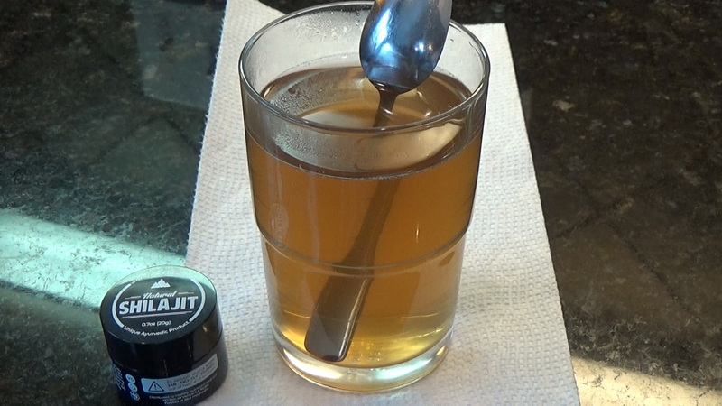 Finished shilajit drink after dissolving