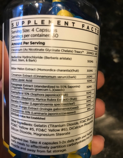 SLIN ingredients panel