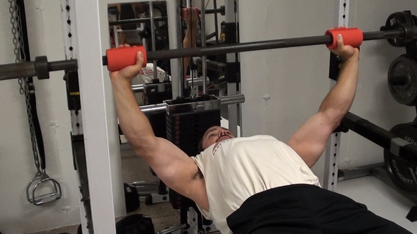 Bench Press With Fat Gripz