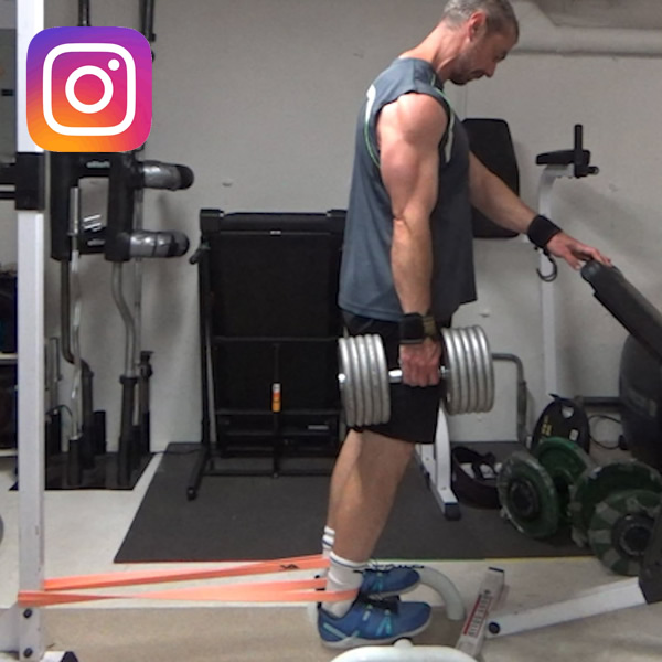 Horizontal Ankle Banded Standing Calf Raises