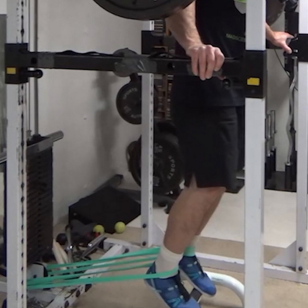 "Propulsive" Ankle Banded Standing Calf Raises