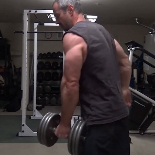"Diagonal" Dumbbell Hang Clean and Press
