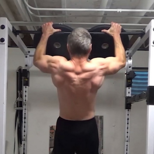Two Wide Plate Hook Pull-Ups