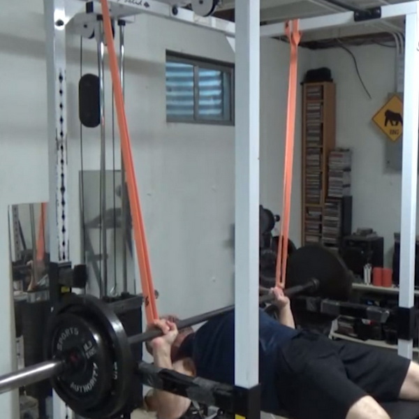 Weight "Increaser" Bench Press using bands