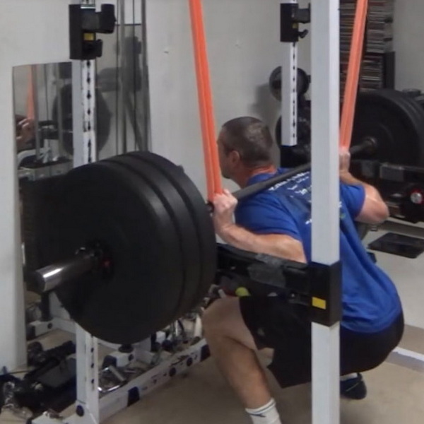 Weight Increaser Squats for training power out of the hole