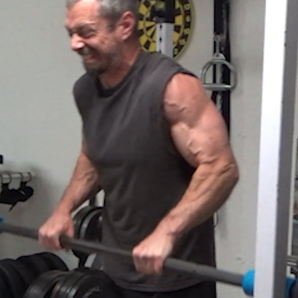 Rack Scrape/Smith Machine Leaning Reverse Curls